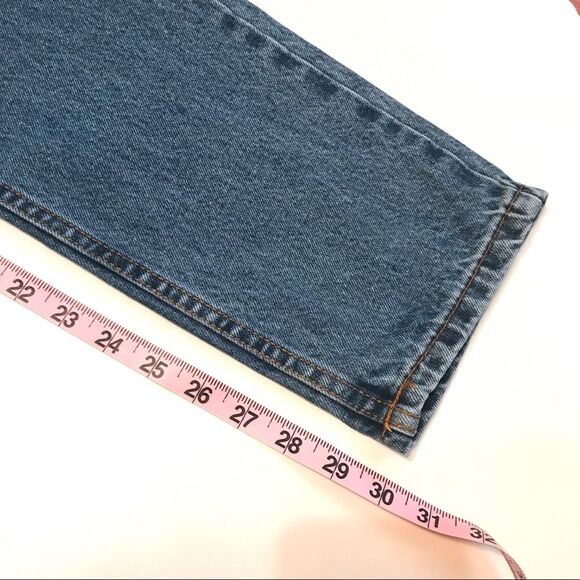 Vintage Jordache Frida Kahlo High Rise Mom Jeans Blue Artist Artsy Painter Sz 28 - Picture 13 of 14